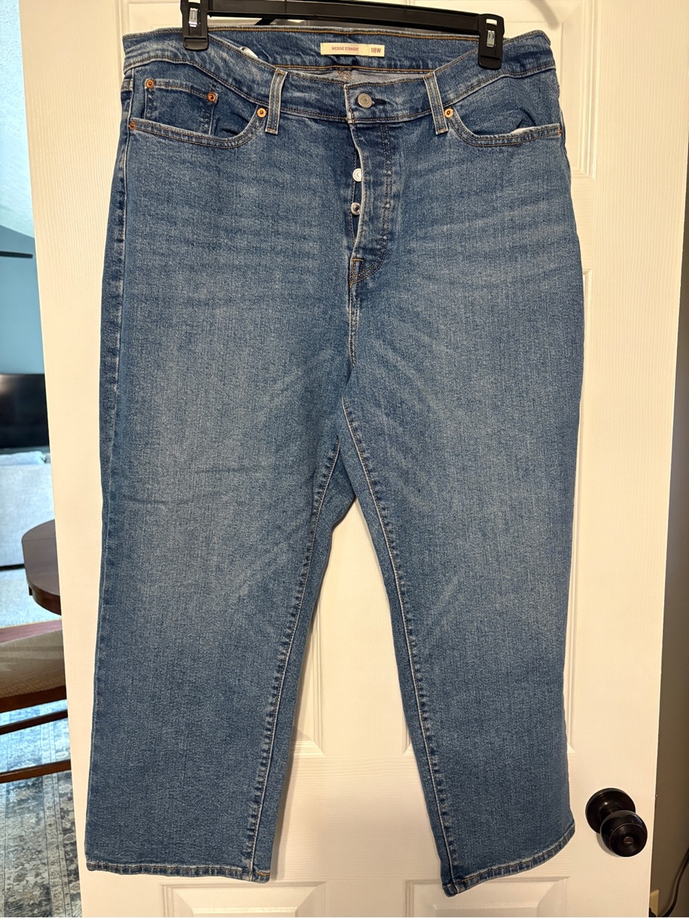 Levi's Mid-Blue Ankle Crop Jeans